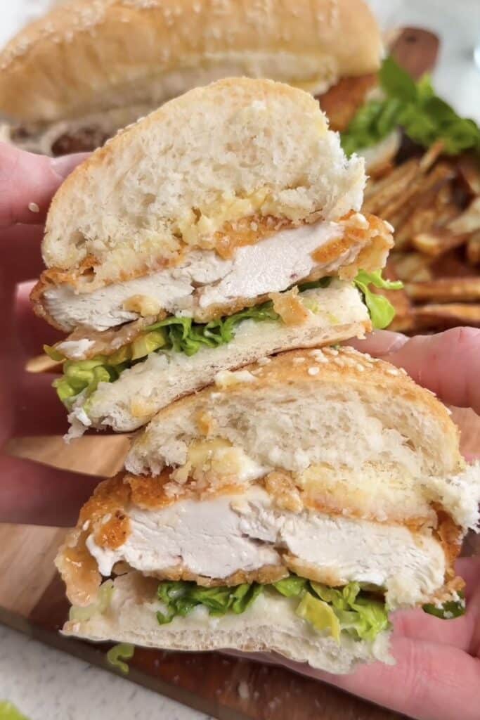 KFC Style Parmesan Garlic Subs