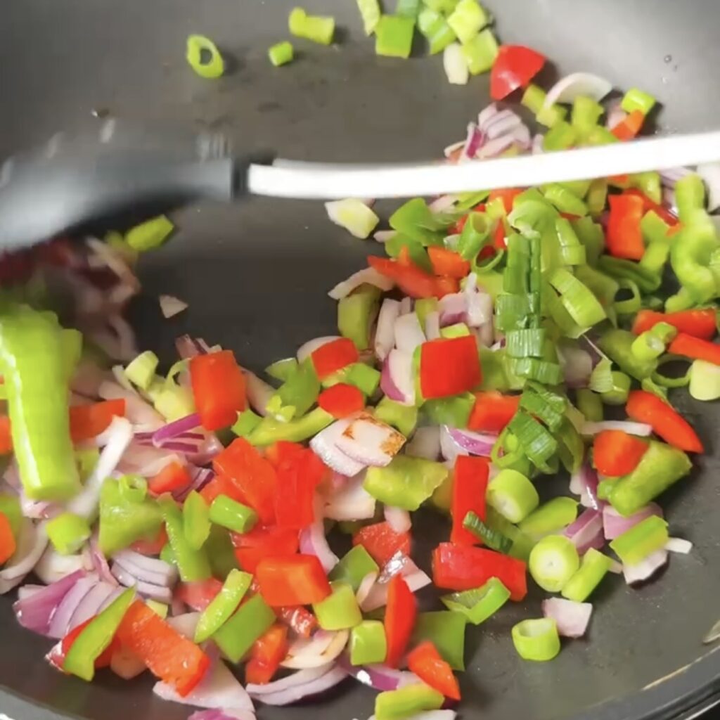 cooking the veg
