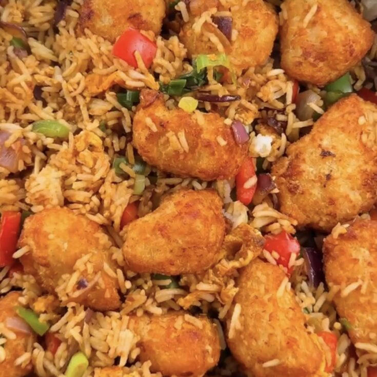 salt and pepper chicken fried rice recipe