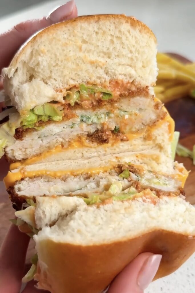 juicy chicken Kiev burgers