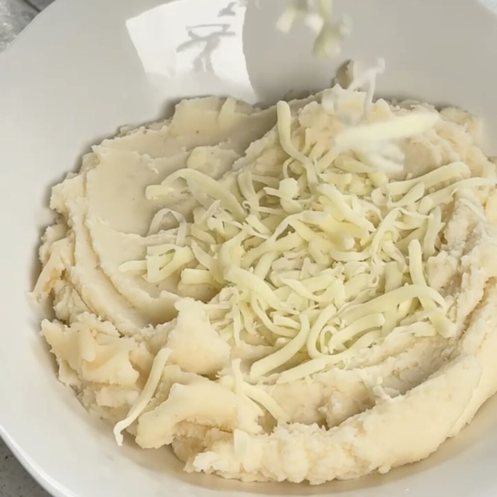 Mash with cheese