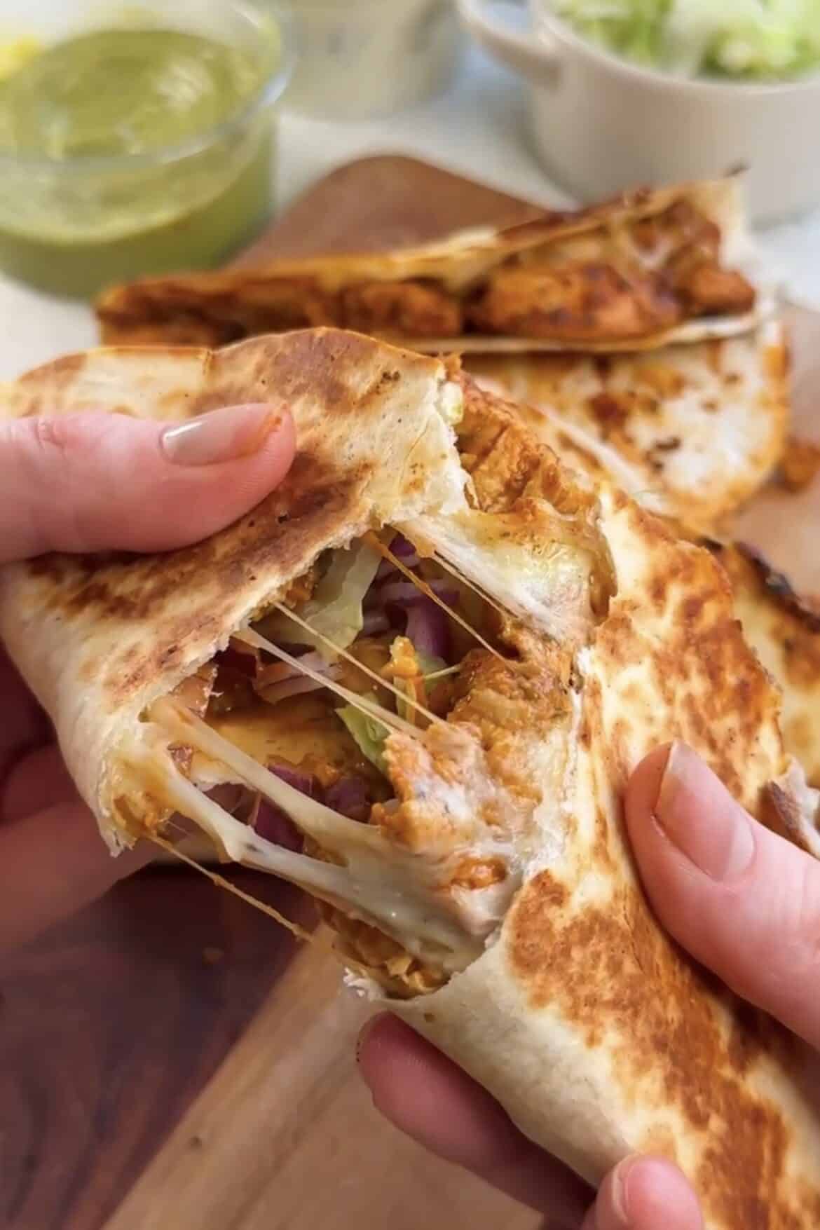 Easy cheesy chicken tacos